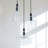 3 - Light Cluster Glass Chandelier Dimmable