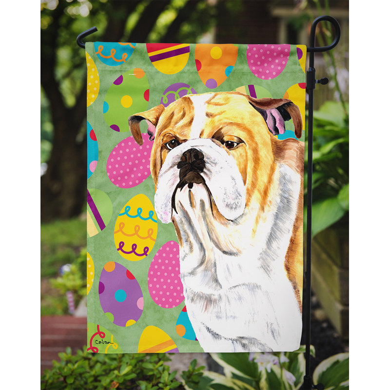 Drapeau de jardin Atara, Bouledogue (jaune et blanc)