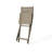 Wood Folding Table 43.5'' - Water Outdoor Feature Weather & Resistance, Grey, Slatted, Compact Storage