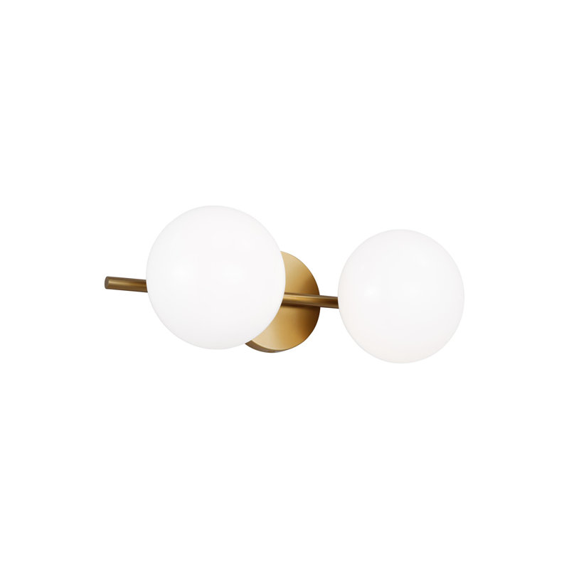 Éclairage pour meuble-lavabo à 2 lumières à intensité variable Vibi, Bronze brillant