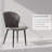 Lutzmann Upholstered Contemporary Accent Dining 6 Chairs with Pu Leather and Metal Legs.-414859902