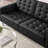 Loft Tufted Vegan Leather Loveseat-1282019274