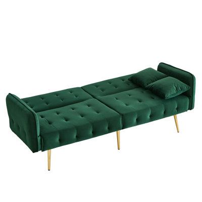 2 Seater Velvet Sofa Bed