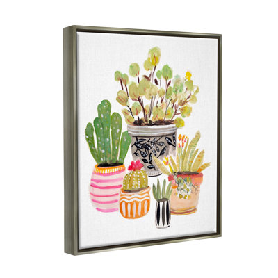 Motif de pots de cactus par Karen Fields - Peinture
