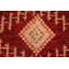 Tapis rouge marocain oriental fait à la main 6 x 8