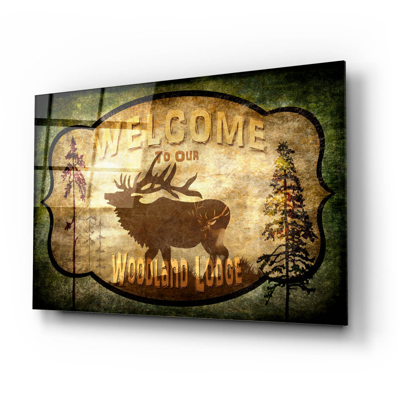 «Welcome Lodge Elk» par Lightbox Journal, H 16 po x l 24 po x P 0,2 po