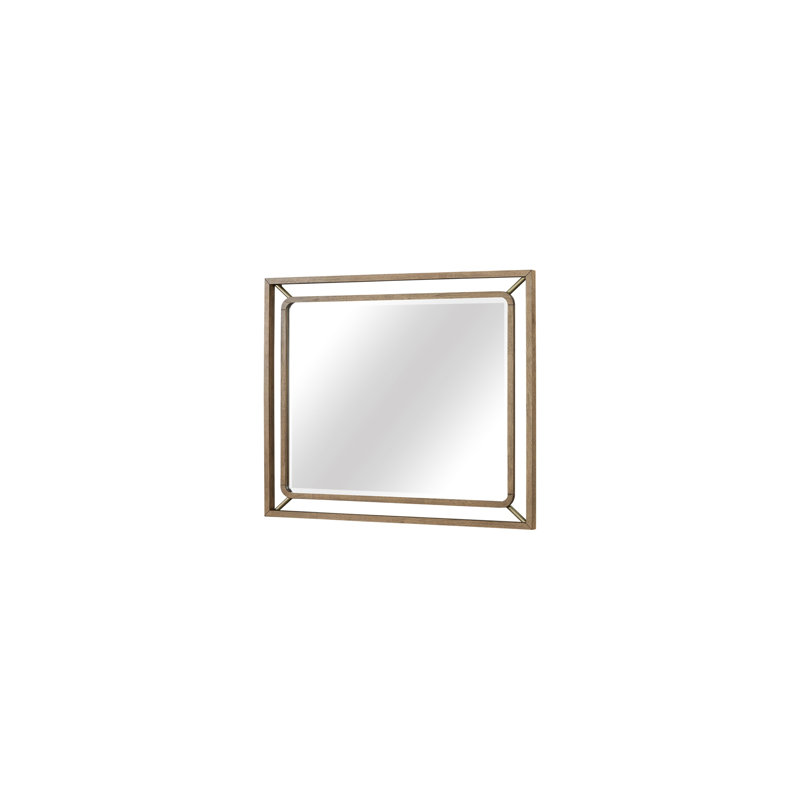 Miroir mural chic au fini latte