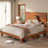 Bilal Full Size Solid Wood Platform Bed Frame with 47.2'' Headboard,Brown-1111246594-1111246597