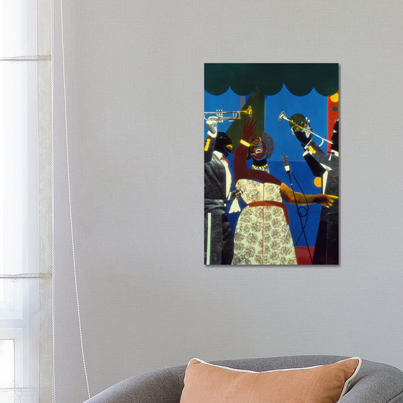 Show Time by Romare Bearden - No Frame Gallery-Wrapped Canvas Giclée on Canvas