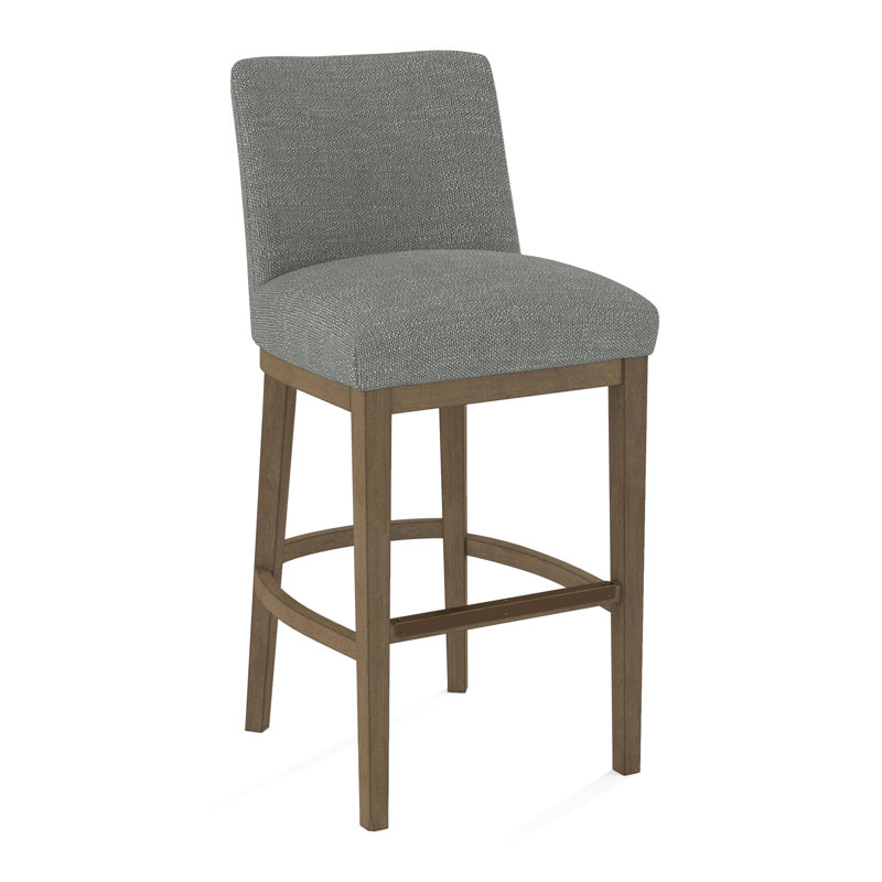 Upholstered Stool, 61626-87, Weathered Gray