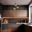 Adjustable Height 3-Lights Metal Body Cluster Pendant With Glass Cap