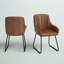 Chaises de salle à manger rembourrées avec accoudoirs Braiden-565975883