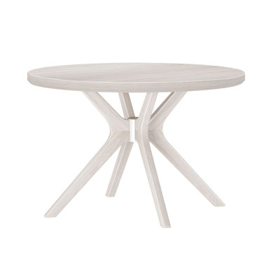 Muhsina Cross Leg Round Dining Table (47in x 47in / 1194mm x 1194mm)