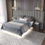 Lit mural tapissier en lin-870031066-870031065
