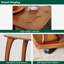 Table de bout en bois massif en forme de C avec roues Emerson, couleur noyer