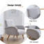 Rew Modern Upholstered Accent Chair Armchair Fabric Reading Living Room Side Chair-1567155688