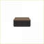 Table basse moderne en placage d'orme avec finition deux tons Channel & amp; Roulettes pour salon