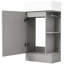 Meuble-lavabo gris avec tablette 18,6 po-723975455
