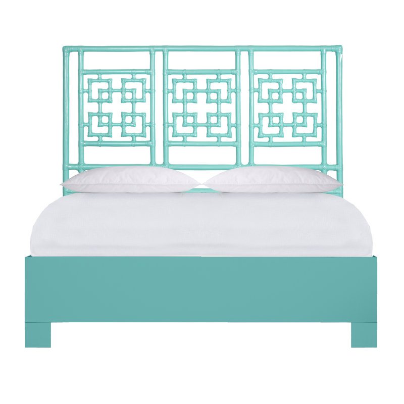 Palm Springs Low Profile Standard Bed, Queen, Turquoise