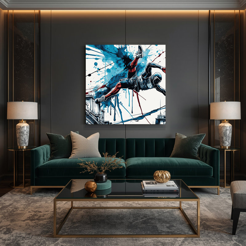 Art sur toile beige Sports Parkour, H 12 po x l 12 po