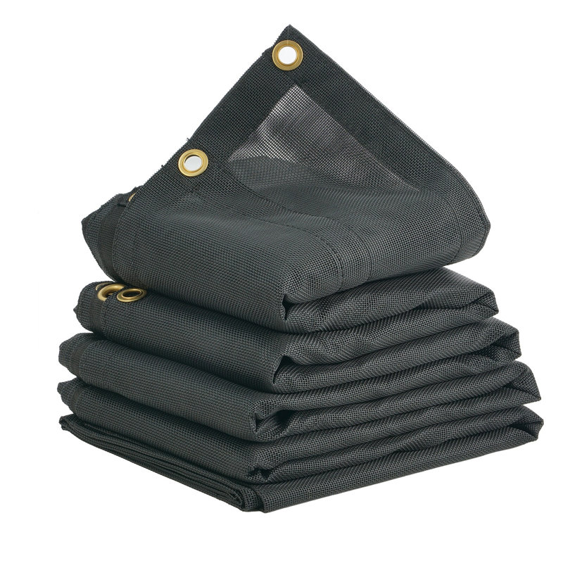 Bâche de camion à benne basculante en maille enduite de PVC 8 pi x 18 pi avec poches renforcées et œillets en laiton - ajustement universel pour les systèmes manuels et électriques