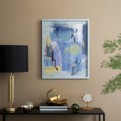 «The Whispering Sea I», reproduction encadrée - bois massif