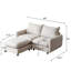 Canapé modulaire en L avec repose-pieds