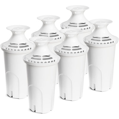 Water Filter Replacement Compatible With Brita Water Pitchers And Dispensers By For Classic 35557 OB03 Mavea 107007 Reduce Chlorine And Bad Taste BPA Free Pack Of 6