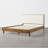 Rezana Solid Wood Boucle Upholstered Headboard Bed Frame-122657962-122657963
