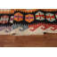 Tapis kilim orange en laine à tissage plat 8 x 11