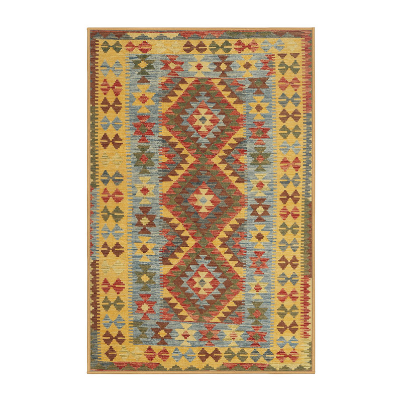 Tapis brun/gris/crème contemporaine, Rectangle 7 pi x 10 pi