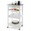 Chariot de service compact avec chariot en acier inoxydable-94564264