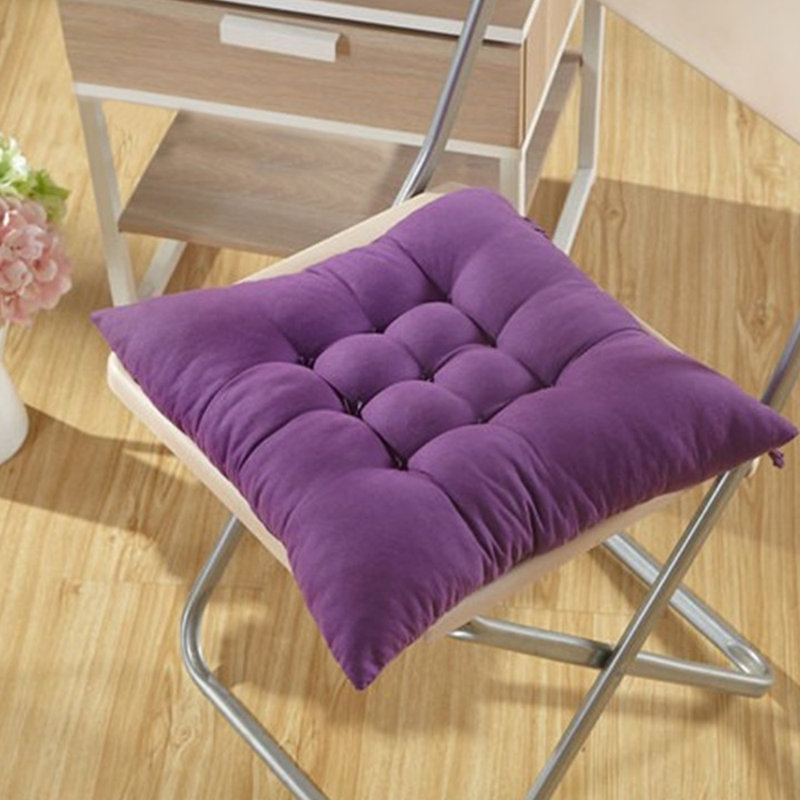4Pcs Soft Thicken Tatami Garden Seat Cushion, Purple