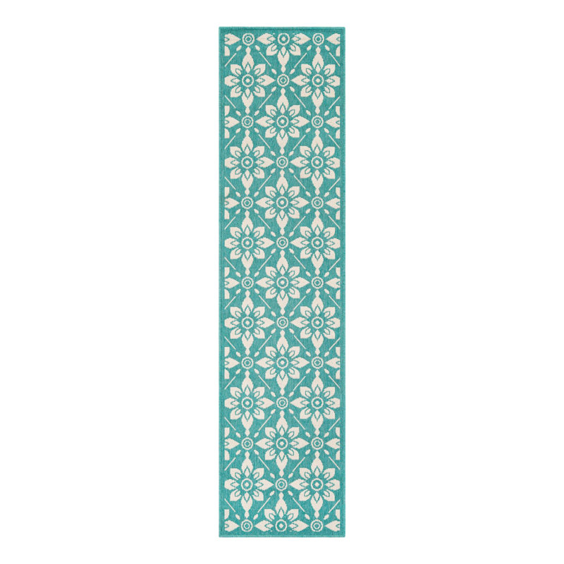 Indoor/Outdoor Trellis Area Rug, Runner 2' x 8'