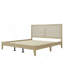 Lit plateforme solide avec rotin-1400441627