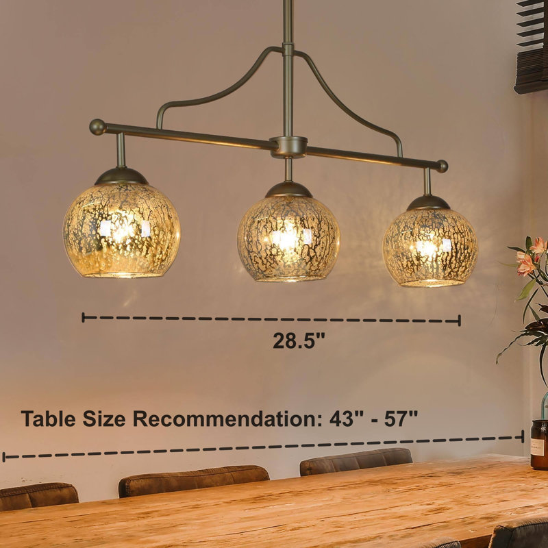 Cicel 3 - Light Gold Kitchen Island Pendant, Brass