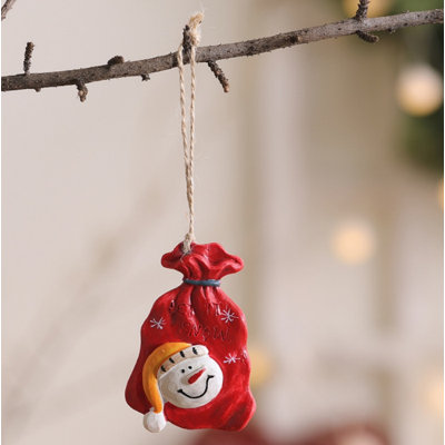Paquet de 12 ornements suspendus mignons réutilisables, décoration de fête pour arbre de Noël, décoration de maison et de fête de Noël (type A, ensemble de 4)