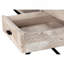 Bureau d'ordinateur, bureau personnel, ordinateur portable, tiroirs de rangement, L 48 po, bureau, stratifié beige, métal noir, contemporain-1001960462