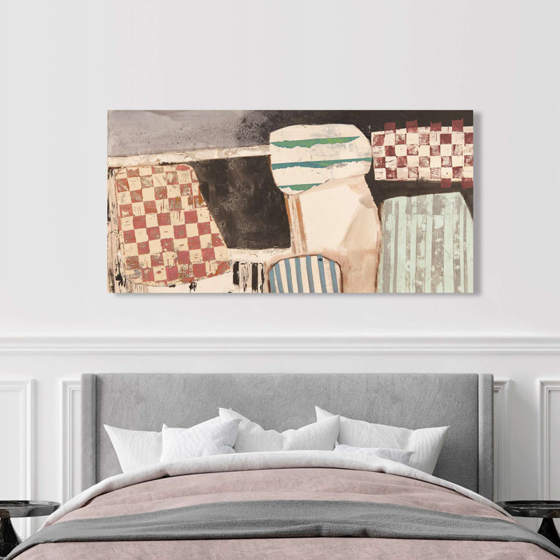Chequered Fantasy by Leonardo Bacci - Wrapped Canvas Print, 35cm H x 70cm W x 4cm D