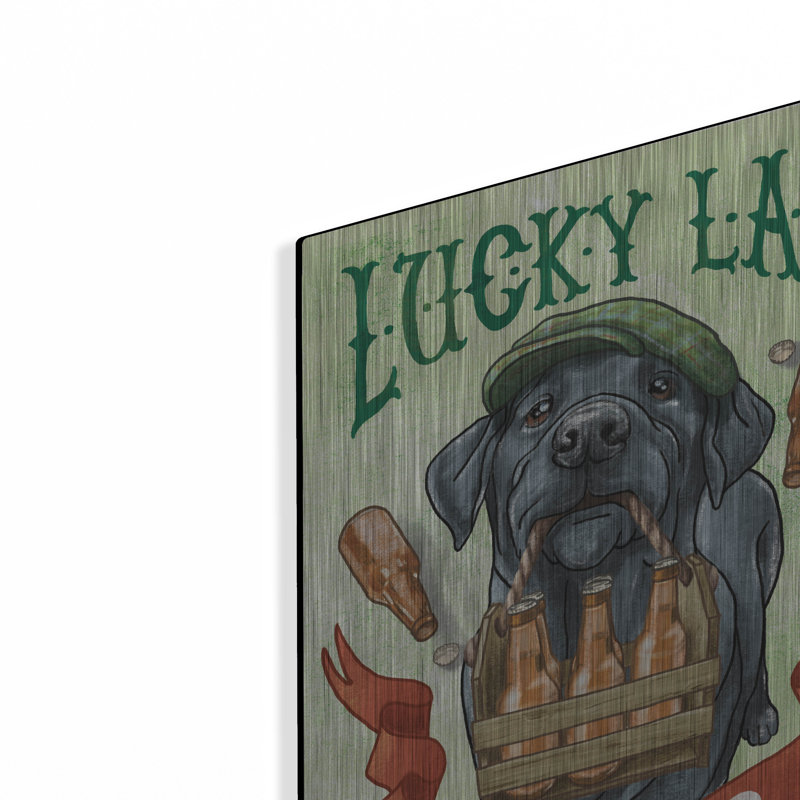 «Beer Dogs 5» par Mary Urban, art mural en métal, H 16 po x l 12 po