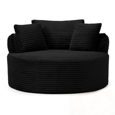 Velours côtelé avec 3 coussins