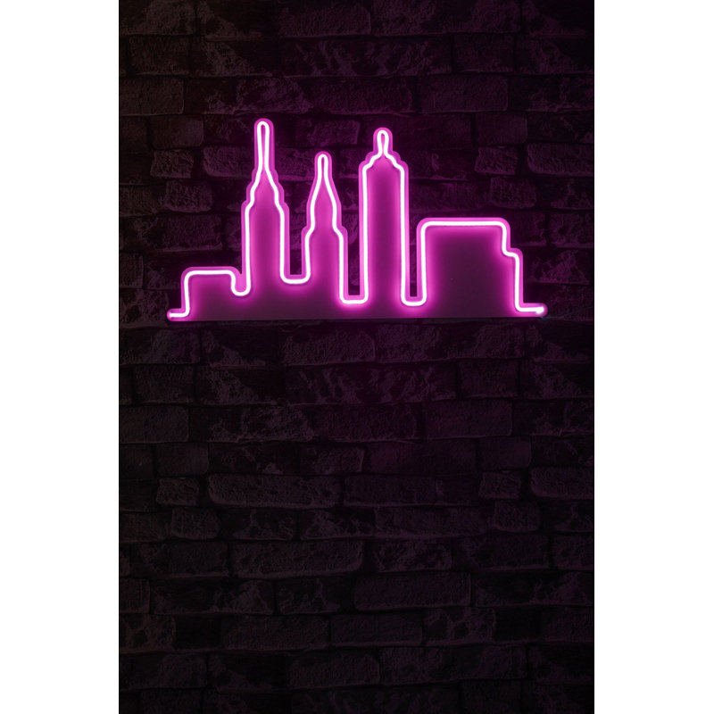 Flexible Neon LED Lighting Strip - Waterproof Decorative Lighting, 12V DC, 12.6 x 24.0 x 0.8 inches | 22.7 Watts, Built-in Wall Hanging System, Ideal for Home Decor & Parties, Easy Installation