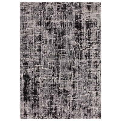 Abstract Black Luxurious Modern,Easy To Clean Rug For Bedroom & Living Room