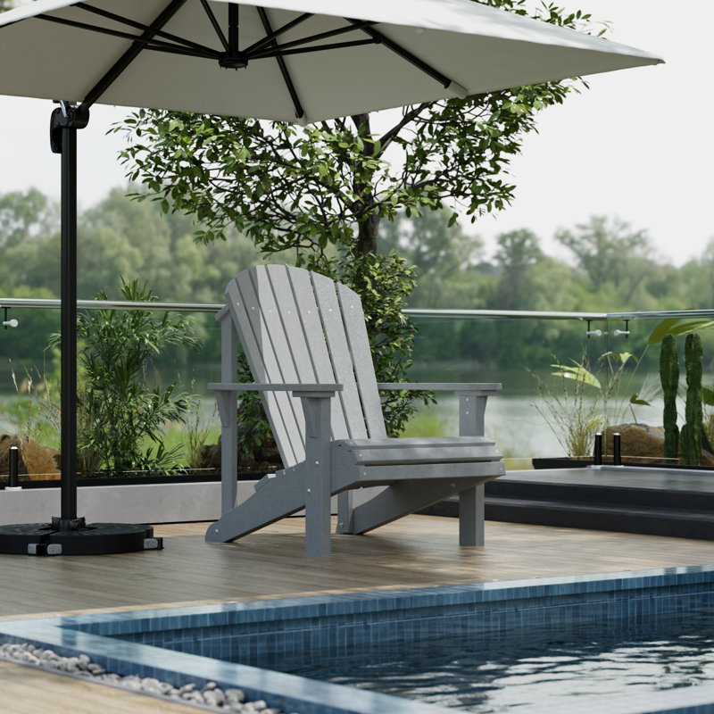 Chaise Adirondack Heritage Sunrise, Gris clair