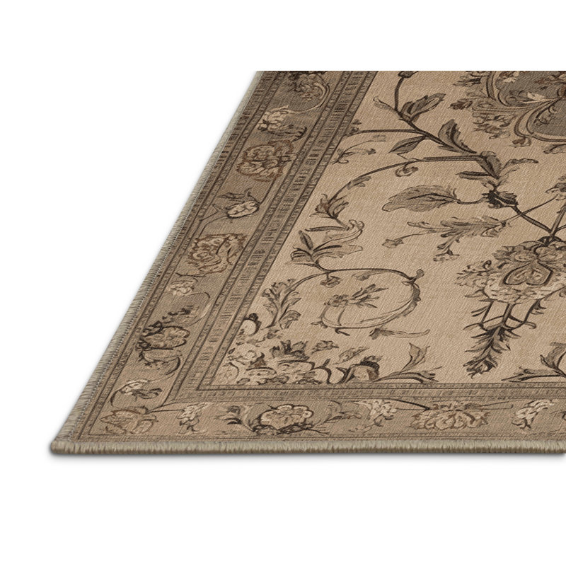 Machine Washable Persian Brown Area Rug, Rectangle 2' x 3'