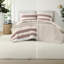 Comfortable Striped Terracotta Bedding Set, Polyester Material For Home