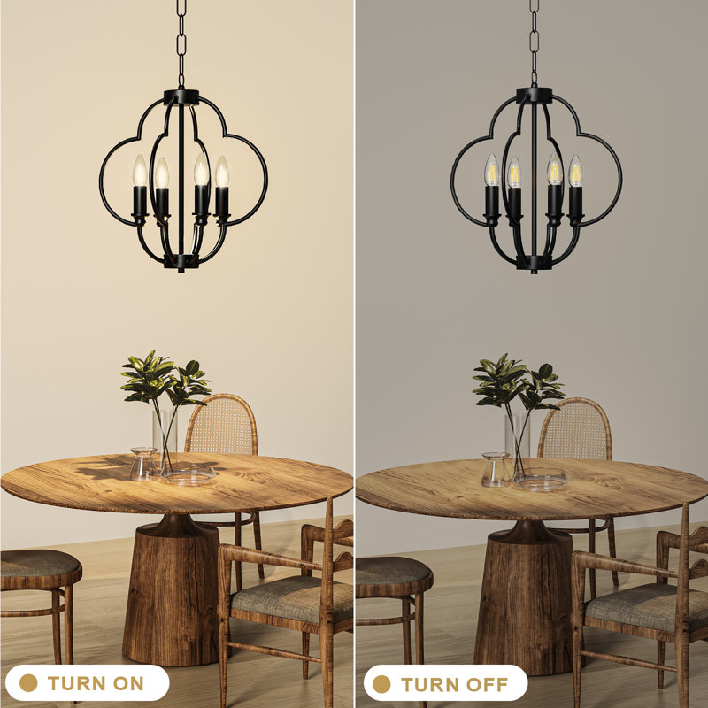 4- Light Dimmable Classic / Traditional Chandelier