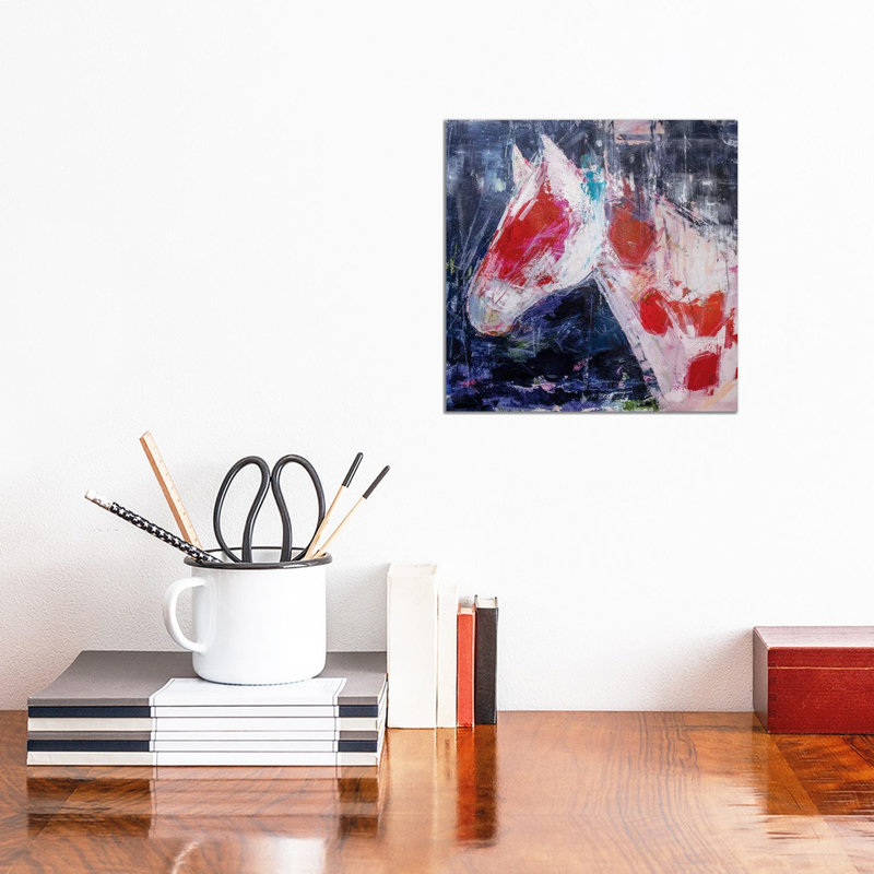 Coy Colt by Jodi Maas - Wrapped Canvas Painting, 30.48 cm H x 30.48 cm W