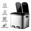 Stainless Steel 20-30 Litre Step-On Tresh Can-111097440-111097439