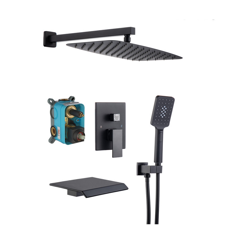 All-In-One Kit with Rough in-Valve, Black